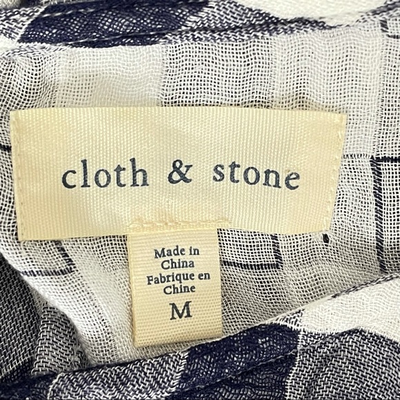 CLOTH & STONE sleeveless gingham top | M - Picture 5 of 7
